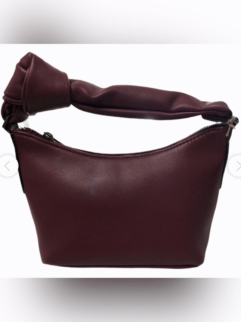 NWT A New Day Knot Handle Purse Removable Crossbody Strap Bag Burgundy Wine Plum